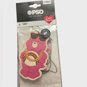 PSD Care Bears Air Freshener 3 Pack Pink Rainbow Candy Scent NWT